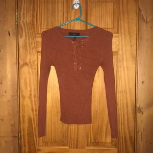 Forever 21 Lace up Sweater